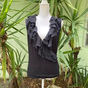 Ralph Lauren Wrap Ruffle Top
